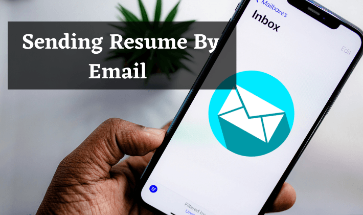 what to write in an email when sending resume